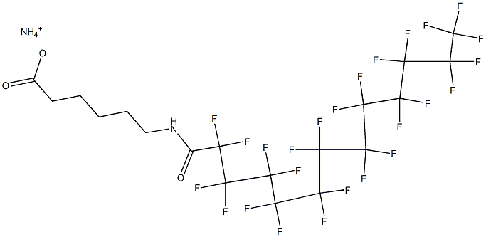 6-[(Pentacosafluorododecyl)carbonylamino]hexanoic acid ammonium salt Struktur