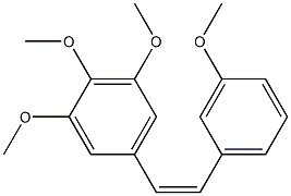 (Z)-3,3',4',5'-Tetramethoxystilbene Struktur