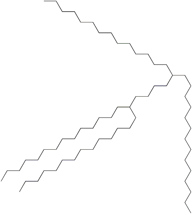 15,20-Ditetradecyltetratriacontane Struktur