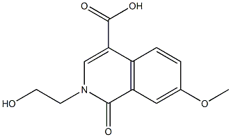 1,2-Dihydro-2-(2-hydroxyethyl)-1-oxo-7-methoxyisoquinoline-4-carboxylic acid Struktur