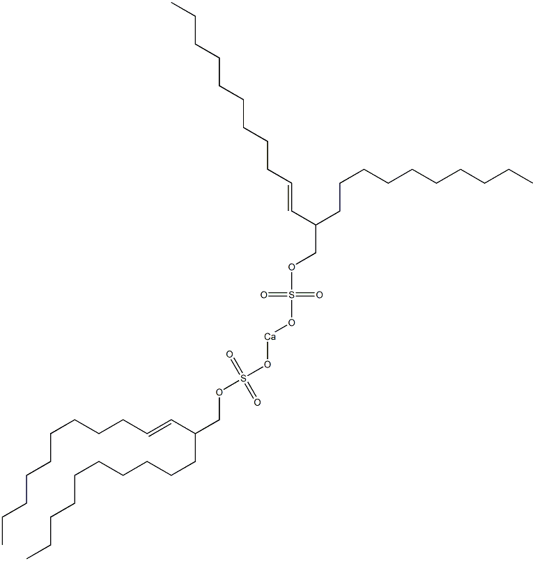 Bis(2-decyl-3-tridecenyloxysulfonyloxy)calcium Struktur