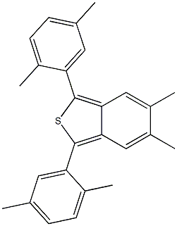 1,3-Di(2,5-dimethylphenyl)-5,6-dimethylbenzo[c]thiophene Struktur