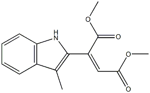 2-(3-Methyl-1H-indol-2-yl)maleic acid dimethyl ester Struktur