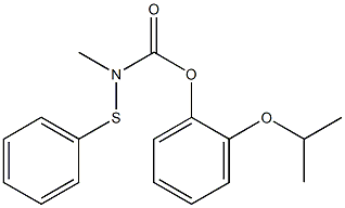 N-Methyl-N-(phenylthio)carbamic acid o-isopropoxyphenyl ester Struktur