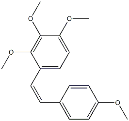 (Z)-2,3,4,4'-Tetramethoxystilbene Struktur