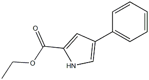 4-Phenyl-1H-pyrrole-2-carboxylic acid ethyl ester Struktur