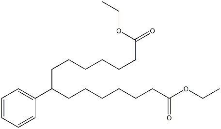 7-Phenyltridecane-1,13-dicarboxylic acid diethyl ester Struktur