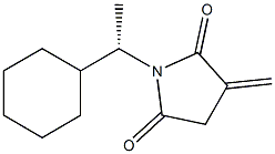 (-)-N-[(S)-1-Cyclohexylethyl]-2-methylenesuccinimide Struktur