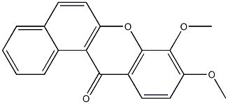 8,9-Dimethoxy-12H-benzo[a]xanthen-12-one Struktur