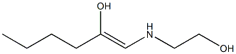 1-[(2-Hydroxyethyl)amino]-1-hexen-2-ol Struktur