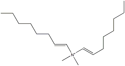 N,N-Dimethyl-N,N-di(1-octenyl)aminium Struktur