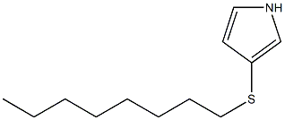 3-Octylthio-1H-pyrrole Struktur