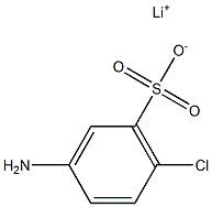 3-Amino-6-chlorobenzenesulfonic acid lithium salt Struktur