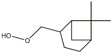 2-(Hydroperoxymethyl)-6,6-dimethylbicyclo[3.1.1]heptane Struktur