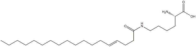 N6-(4-Octadecenoyl)lysine Struktur