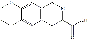 (3S)-6,7-Dimethoxy-1,2,3,4-tetrahydro-3-isoquinolinecarboxylic acid Struktur