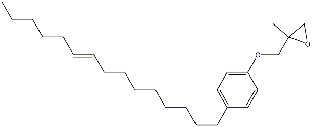 4-(9-Pentadecenyl)phenyl 2-methylglycidyl ether Struktur