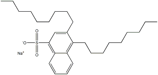 3,4-Dinonyl-1-naphthalenesulfonic acid sodium salt Struktur