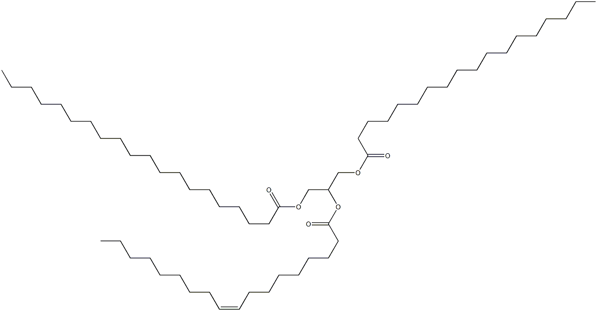 1-O-Stearoyl-2-O-oleoyl-3-O-icosanoyl-L-glycerol Struktur