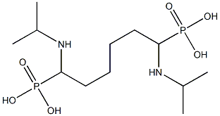 [1,6-Bis(isopropylamino)hexane-1,6-diyl]bisphosphonic acid Struktur