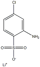 2-Amino-4-chlorobenzenesulfonic acid lithium salt Struktur