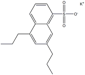 5,7-Dipropyl-1-naphthalenesulfonic acid potassium salt Struktur