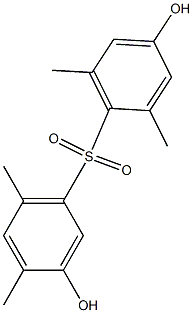 3,4'-Dihydroxy-2',4,6,6'-tetramethyl[sulfonylbisbenzene] Struktur