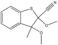 2,3-Dihydro-3-methyl-2,3-dimethoxybenzo[b]thiophene-2-carbonitrile Structure