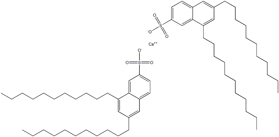 Bis(6,8-diundecyl-2-naphthalenesulfonic acid)calcium salt Struktur