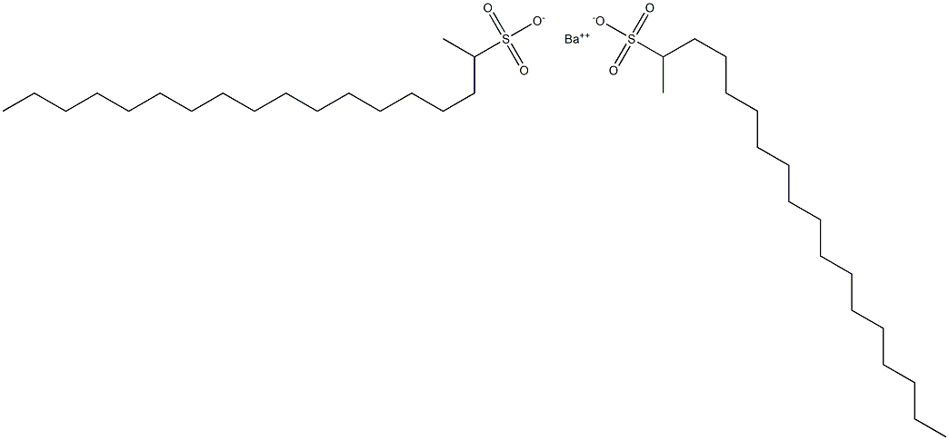 Bis(octadecane-2-sulfonic acid)barium salt Struktur