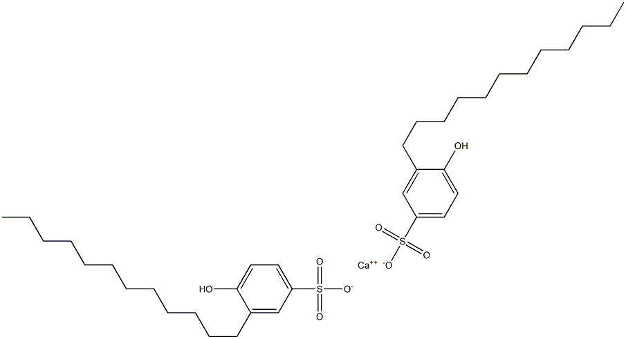 Bis(4-hydroxy-3-dodecylbenzenesulfonic acid)calcium salt Struktur