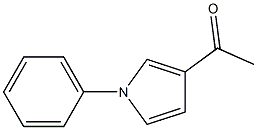 1-Phenyl-3-acetyl-1H-pyrrole Struktur