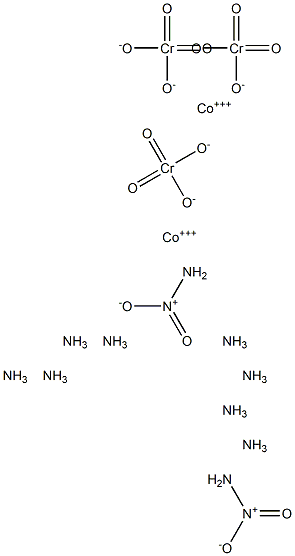 Nitropentamminecobalt(III) chromate Struktur