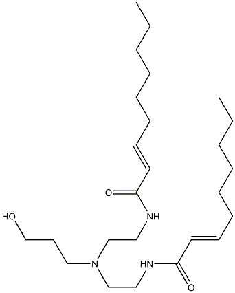 N,N'-[3-Hydroxypropyliminobis(2,1-ethanediyl)]bis(2-nonenamide) Struktur