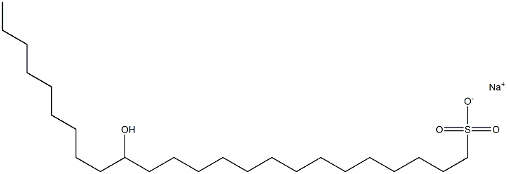 15-Hydroxytetracosane-1-sulfonic acid sodium salt Struktur