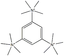 N,N,N,N',N',N',N'',N'',N''-Nonamethylbenzene-1,3,5-tris(methanaminium) Struktur