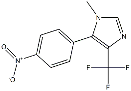 1-Methyl-4-(trifluoromethyl)-5-(4-nitrophenyl)-1H-imidazole Struktur