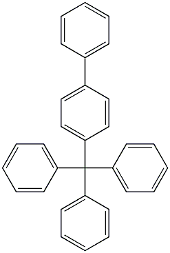 Triphenyl(biphenyl-4-yl)methane Struktur