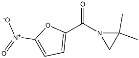 1-(5-Nitro-2-furanylcarbonyl)-2,2-dimethylaziridine Struktur