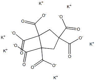 1,1,2,2,4,4-Cyclopentanehexacarboxylic acid hexapotassium salt Struktur