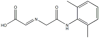 [[[(2,6-Dimethylphenyl)carbamoyl]methyl]imino]acetic acid Struktur