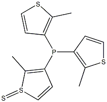 Tris(2-methylthiophen-3-yl)phosphine sulfide Struktur