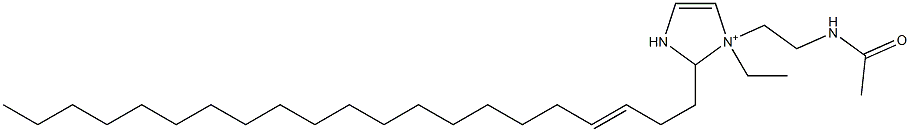 1-[2-(Acetylamino)ethyl]-1-ethyl-2-(3-henicosenyl)-4-imidazoline-1-ium Struktur