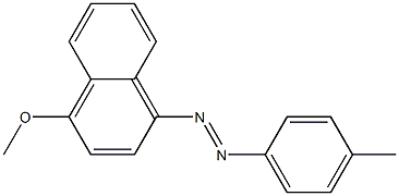 1-[(4-Methylphenyl)azo]-4-methoxynaphthalene Struktur