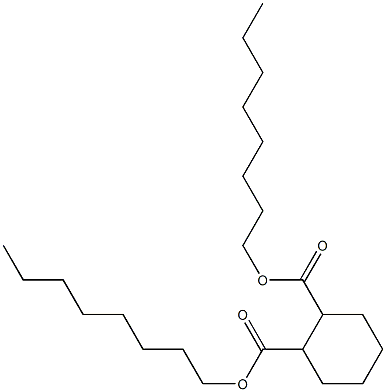 1,2-Cyclohexanedicarboxylic acid dioctyl ester Struktur