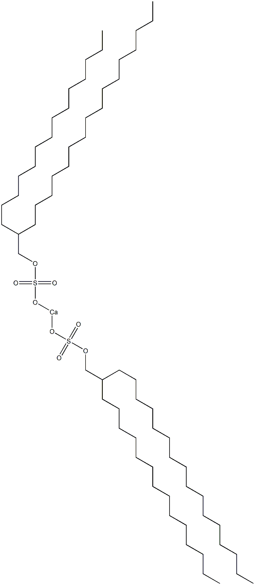 Bis(2-tetradecyloctadecyloxysulfonyloxy)calcium Struktur