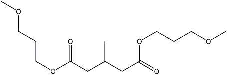 3-Methylglutaric acid bis(3-methoxypropyl) ester Struktur