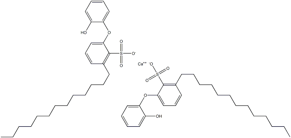 Bis(2'-hydroxy-3-tridecyl[oxybisbenzene]-2-sulfonic acid)calcium salt Struktur