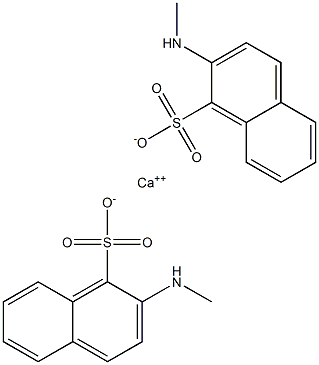 Bis(2-methylamino-1-naphthalenesulfonic acid)calcium salt Struktur