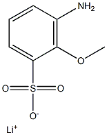 3-Amino-2-methoxybenzenesulfonic acid lithium salt Struktur